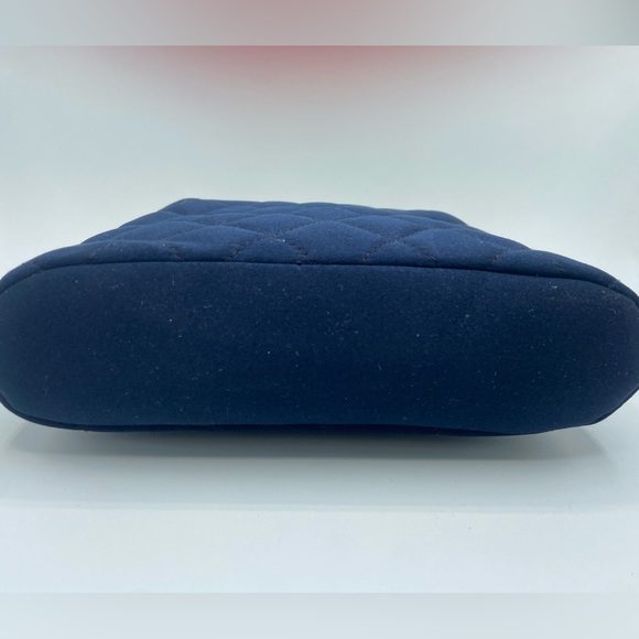 CHANEL Vintage Rare Blue satin evening bag Made in Italy - Picture 8 of 10